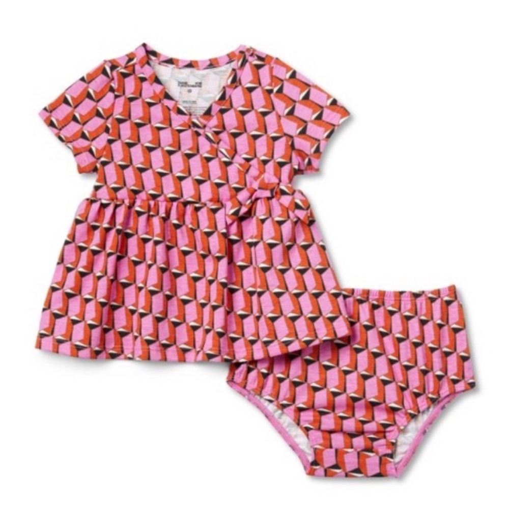 Diane Von Furstenberg for Target 2 piece  pink red baby girl|0-3m